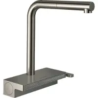 Hansgrohe Aquno Select M81 Armatur Wasserhahn Einhebel-Küchenmischer 250, Ausziehauslauf, 2jet Edelstahl Finish - inkl.