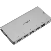 Targus DOCK414EU, Kabelgebunden, USB 3.2 Gen 1 (3.1 Gen 1) Type-C, Grau, MicroSD (TransFlash), SD, 4K Ultra HD, 30 Hz