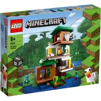 LEGO 21174 Minecraft Das moderne Baumhaus Spielzeug, Set für Jungen und Mädchen ab 9 Jahren mit Figuren