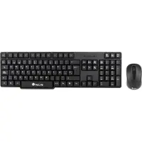 NGS EUPHORIA KIT, Volle Größe (100%), Kabellos, RF Wireless, QWERTY, Schwarz, Maus enthalten