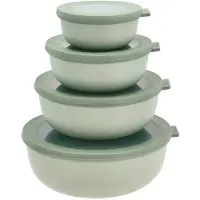 Mepal - Cirqula Low Bowl Set Of 4 - Nordic Sage