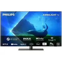 Philips 65OLED808/12 4K OLED Ambilight TV (Flat, 65 Zoll / 164 cm, OLED 4K, SMART TV, Ambilight, GoogleTV)