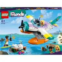 LEGO 41752 Friends Seerettungsflugzeug, Flugzeug-Spielzeug mit Wal-Figur und Mini-Puppen, Tier-Pflege Geschenk zum Geburtstag für Mädchen, Jungen und Kinder ab 6 Jahren