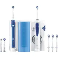 Oral-B - Munddusche 'Reinigungssystem Center OxyJet + PRO 2' in Weiß 1 St Zahnbürste
