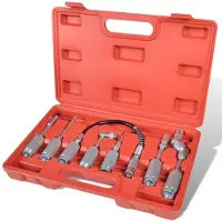 vidaXL Adapter Fettpressen 7 Tlg Set Panzerschlauch 210169