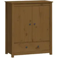 vidaXL Highboard Honigbraun 83x41,5x100 cm Massivholz Kiefer