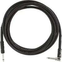 Fender Professional Instrumentenkabel 3m gerade/gewinkelt Schwarz