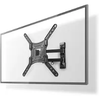 Nedis Vollbewegliche-TV-Wandhalterung - 23 - 55 " - maximal unterstützes Bildschirmgewicht: 30 kg - kippbar - drehbar - Minimaler Wandabstand: 70 mm - Maximaler Wandabstand: 400 mm - 3 Drehpunkt(e)