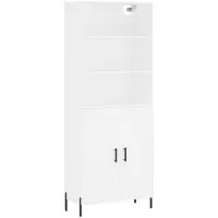 vidaXL Highboard Weiß 69,5x34x180 cm Holzwerkstoff