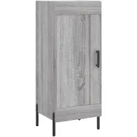 vidaXL Sideboard Grau Sonoma 34,5x34x90 cm Holzwerkstoff