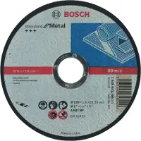 Bosch Trennscheibe gerade Standard for Metal A 60 T BF, 125 mm, 22,23 mm, 1,6 mm