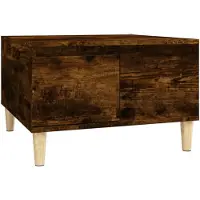 vidaXL Couchtisch Räuchereiche 55x55x36,5 cm Holzwerkstoff