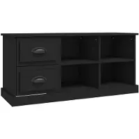 vidaXL TV-Schrank Schwarz 102x35,5x47,5 cm Holzwerkstoff