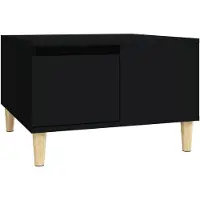 vidaXL Couchtisch Schwarz 55x55x36,5 cm Holzwerkstoff