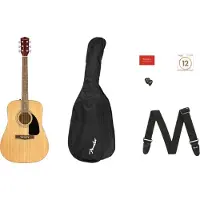 Fender FA-115 Dreadnought-Paket Natural Walnussgriffbrett