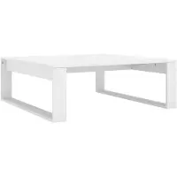 vidaXL Couchtisch Weiß 100x100x35 cm Holzwerkstoff