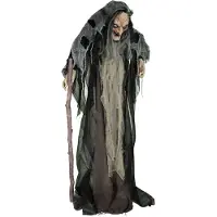 Europalms Halloween Hexe Nahema Figur Fußschalter Set
