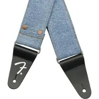Fender x Wrangler Nieten-Denim-Riemen hell Indigo