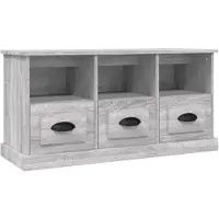 vidaXL TV-Schrank Grau Sonoma 100x35x50 cm Holzwerkstoff