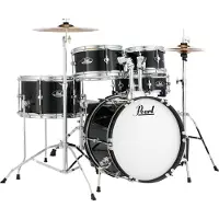 Pearl Drums Roadshow Junior 5-teiliges Drumset Jet Black