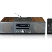 Lenco MC-175SI - Micro set mit DAB, FM, CD, 2 USB, Bluetooth, QI, RC - Silber