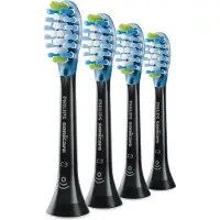 Philips C3 Premium Plaque Defence HX9044/33 4x Schwarze Bürstenköpfe für Schallzahnbürste, 4 Stück(e), Schwarz, Gummi, 31 mm, 62 mm, 220 mm