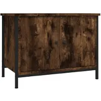 vidaXL TV-Schrank mit Türen Räuchereiche 60x35x45 cm Holzwerkstoff