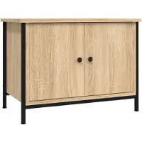 vidaXL TV-Schrank mit Türen Sonoma-Eiche 60 x 35 x 45 cm Holzwerkstoff