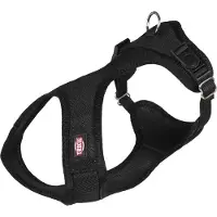 Trixie Comfort Soft Touren-Geschirr - schwarz - 33–50 cm/20 mm