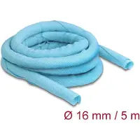 DeLOCK Kabelschlauch selbstschliessend 5 m x 16 mm Blau