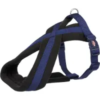 Trixie Premium Touren Geschirr gepolstert L-XL: 70-100 cm/25 mm indigo