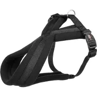 Trixie Premium Touren-Geschirr - schwarz - 35–65 cm/20 mm