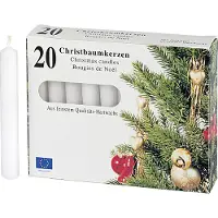 KCB Baumkerze 9,6cm Ø1,2cm weiss 20 Pack