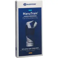 Bauerfeind Manutrain Handgelenkbandage rechts Gr.2 titan 1 St Bandage(s)