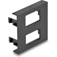 DeLOCK Easy 45, Schwarz, Kunststoff, Polycarbonat (PC), konventionell, Universal, 45 mm, 45 mm