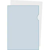 Exacompta Sichthülle, DIN A4, genarbt, 100 Stück, blau