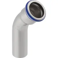 Geberit Mapress Edelstahl, Bogen 45 Gr., Einschubende, d18mm, 1 Stk.