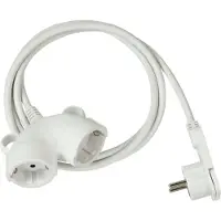 Brennenstuhl 1161820223, 3 m, 2 AC-Ausgänge, Type E/F, Typ F, Kunststoff, Polyvinylchlorid (PVC), Weiß
