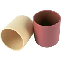 Dantoy Becher-Set Mokka/Olivgrün, 2dlg.