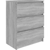 vidaXL Sideboard Grau Sonoma 60x35x76 cm Holzwerkstoff