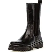 Gabor Comfort Chelsea Boot - Schwarz Glattleder Größe: 37.5 Normal