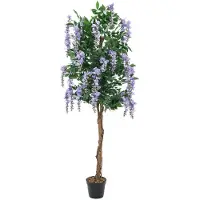 XL Palms Goldregenbaum, Kunstpflanze, violett, 180cm