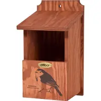 Dobar Nistkasten dobar mit Motiv Rotkehlchen 17 x 18 x 32 cm