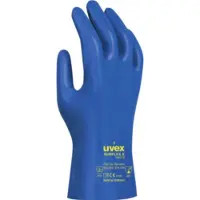 Uvex Chemikalienschutzhandschuhe rubiflex S NB27B, trikotiert, NBR-beschichtet, EN 374/Typ A, ergonomisch, 10 Paar, Gr.7