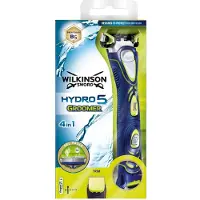 Wilkinson Spaten Batteriebetriebener Rasierer + 1 Ersatzkopf für den Hydro 5 Groomer