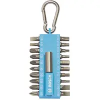 Bosch 21 Pieces Tornavis Tips Key Ring Blau,Grau