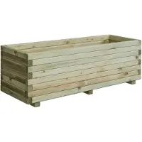 Intergard Blumenkasten holz rechteckig 80x40x35cm