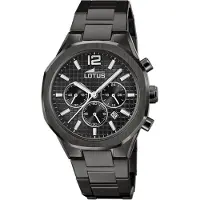 Lotus Herren Uhr Classic Elegant Edelstahl Armbanduhr schwarz UL18849/1