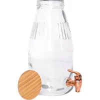 Cook Concept Trinkbrunnen mit Bambusdeckel 3.8 Liter
