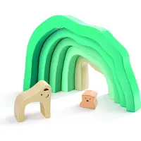 Hape E0490, Stapelblöcke, 2 Jahr(e), Holz, 7 Stück(e)